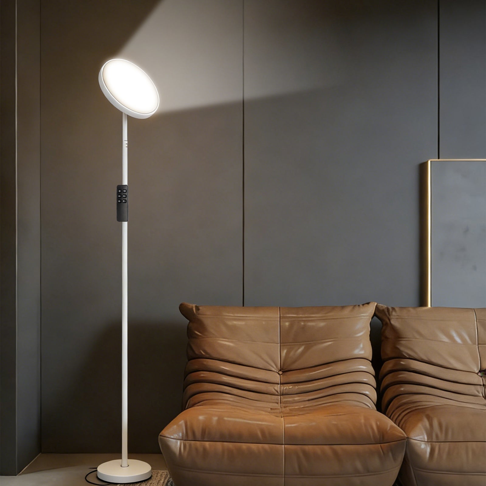 Metal Flippable Head Floor Lamp for Home Living Room Decor