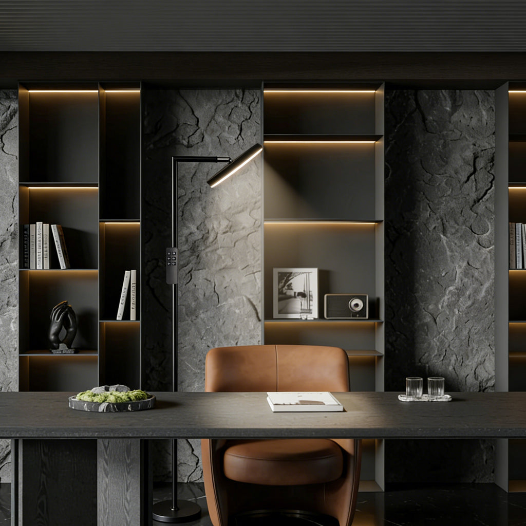 Adjustable Metal Flippable Head Standing Lamp for Home Use