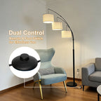 Adjustable Floor Lamp for Three Head Remote-Controlled Lamp