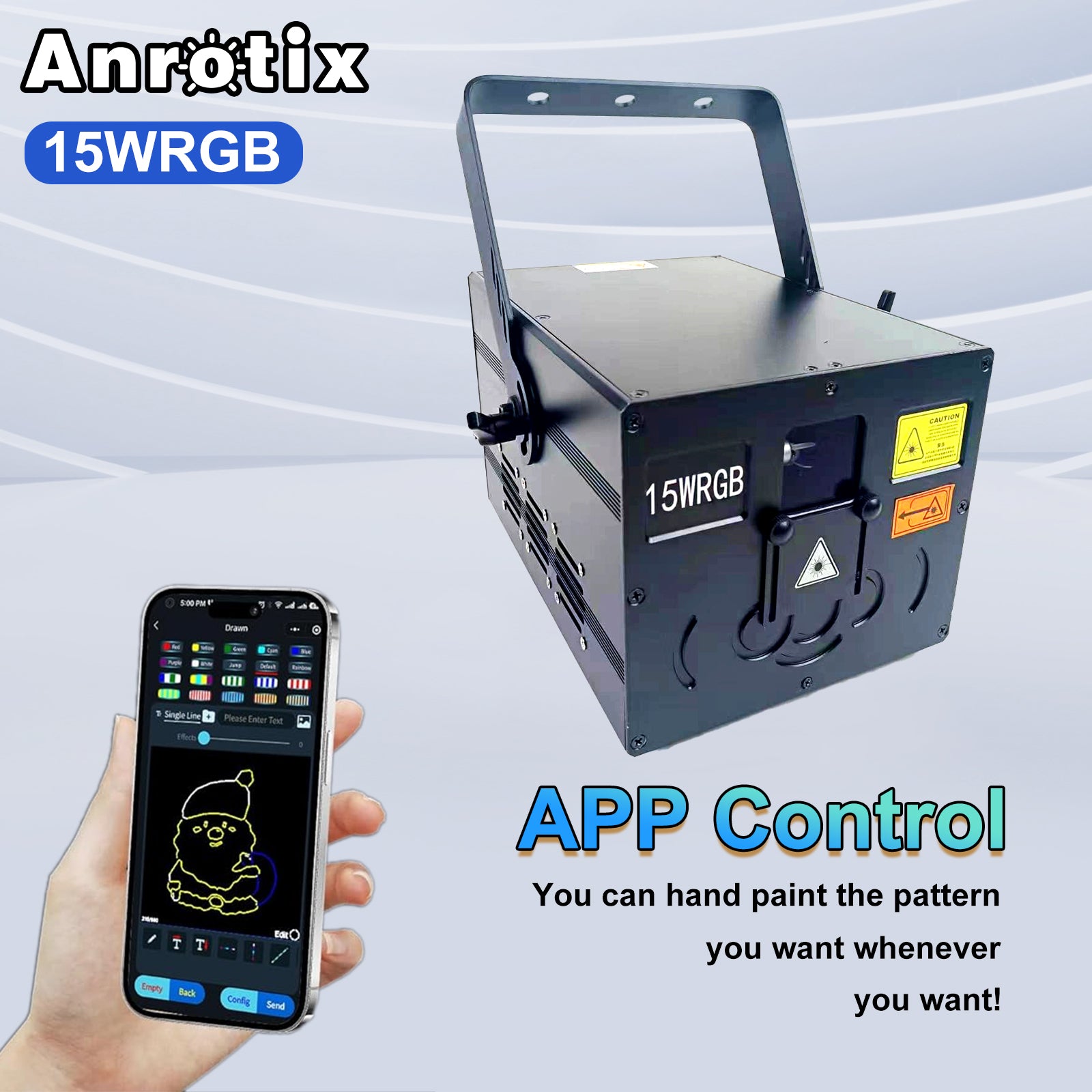 15W laser light with app control