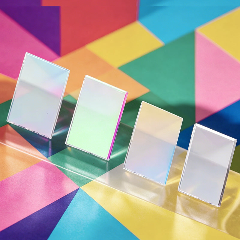 Dichroic Beam Splitter 2.5cm High Temperature Resistant Half-Silvered Mirror Color Filter