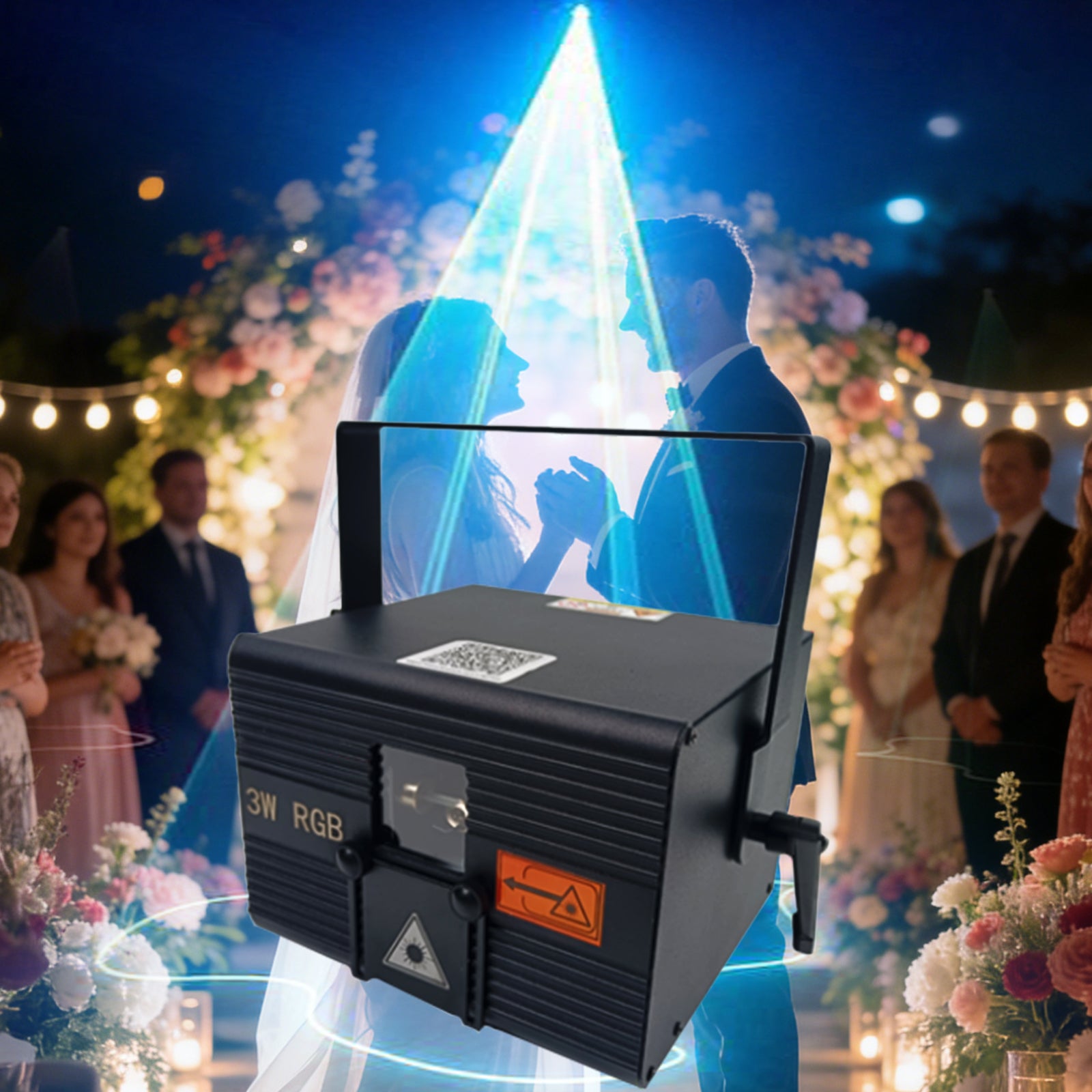 5W RGB Animaiton Laser Light With APP Control Stage Lights DJ Disco Wedding Bar Stage Effect