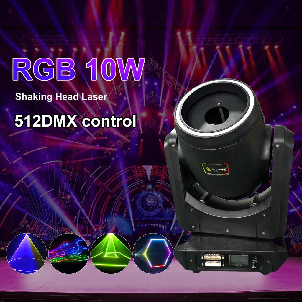 10W Moving Head Laser Light with APP Control Durable Design for DJ Lights