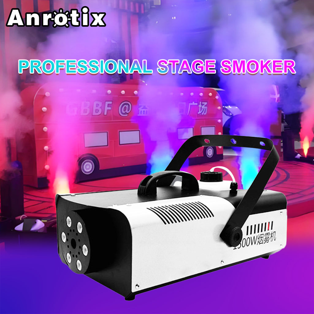 1500W Fog Machine, Smoke Machine with LED Lights Effect