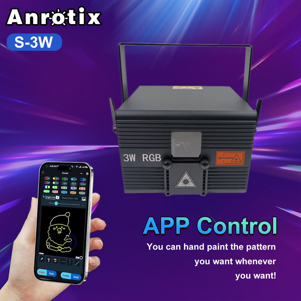 3W laser light with app control , 3D Animation Laser Projector