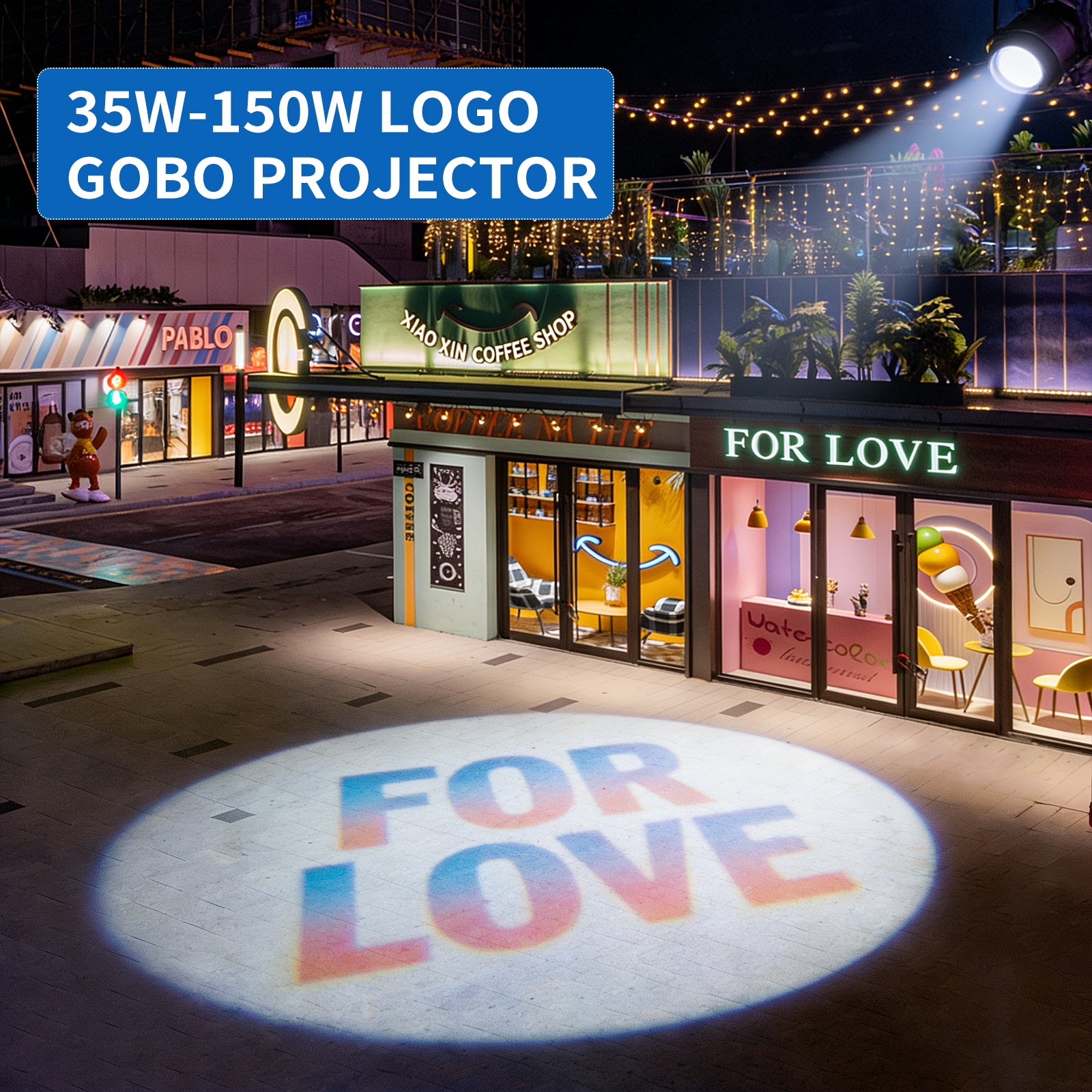 BAOLIAN Logo Gobo Projector HD Logo Weatherproof Projection Light