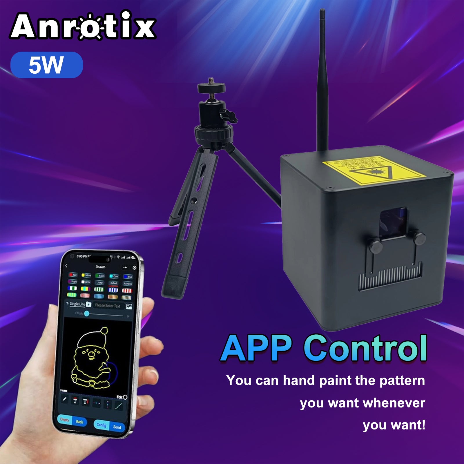 Real Time Output 3W Laser Light Projector