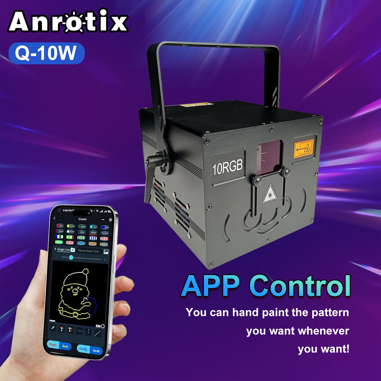 10W laser light with app control
