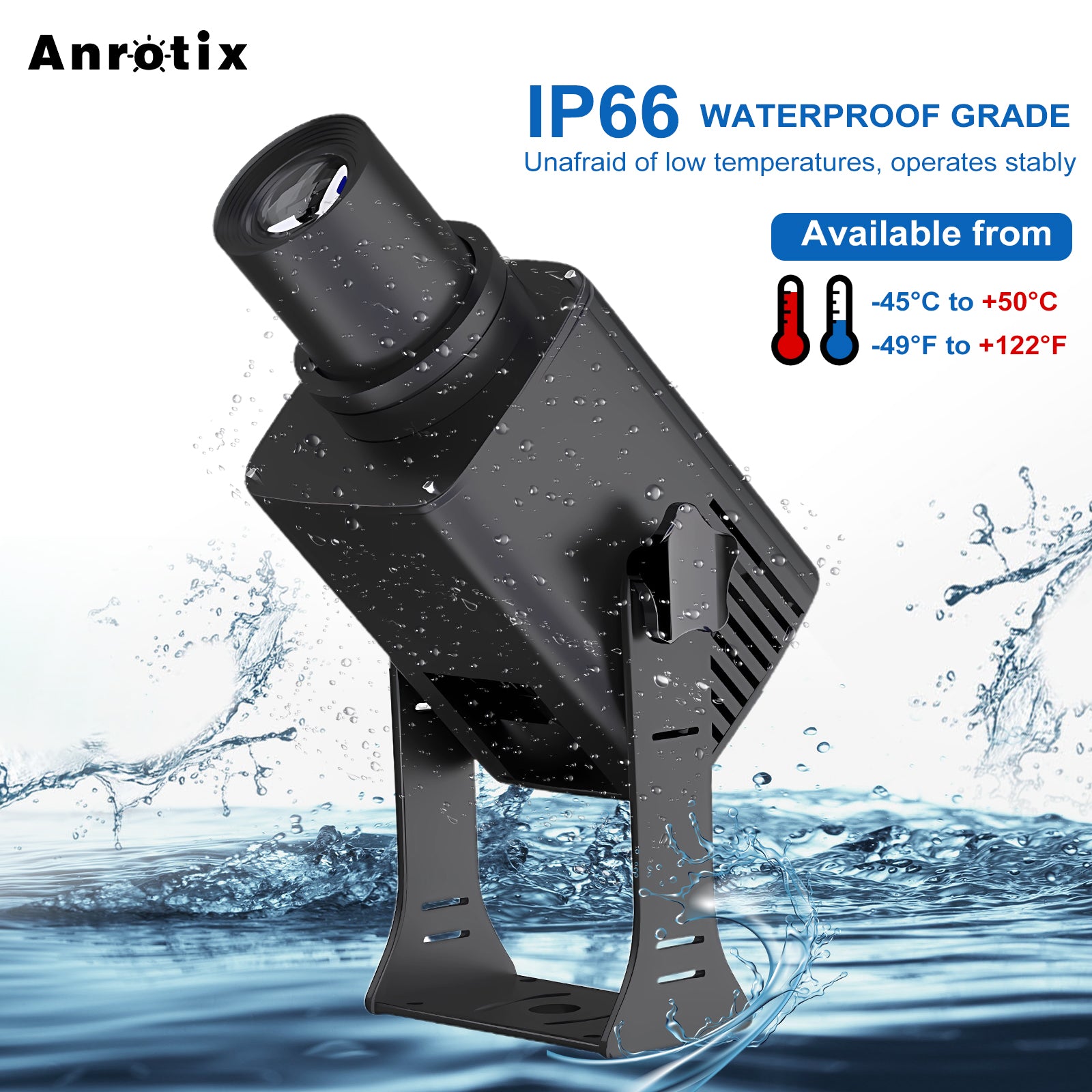 Custom SIXI Logo Gobo Projector Outdoor Waterproof High Definition Business Storefront Sign Projection Light