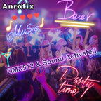 2W Laser Light with App Control, 3D Animation Laser Projector