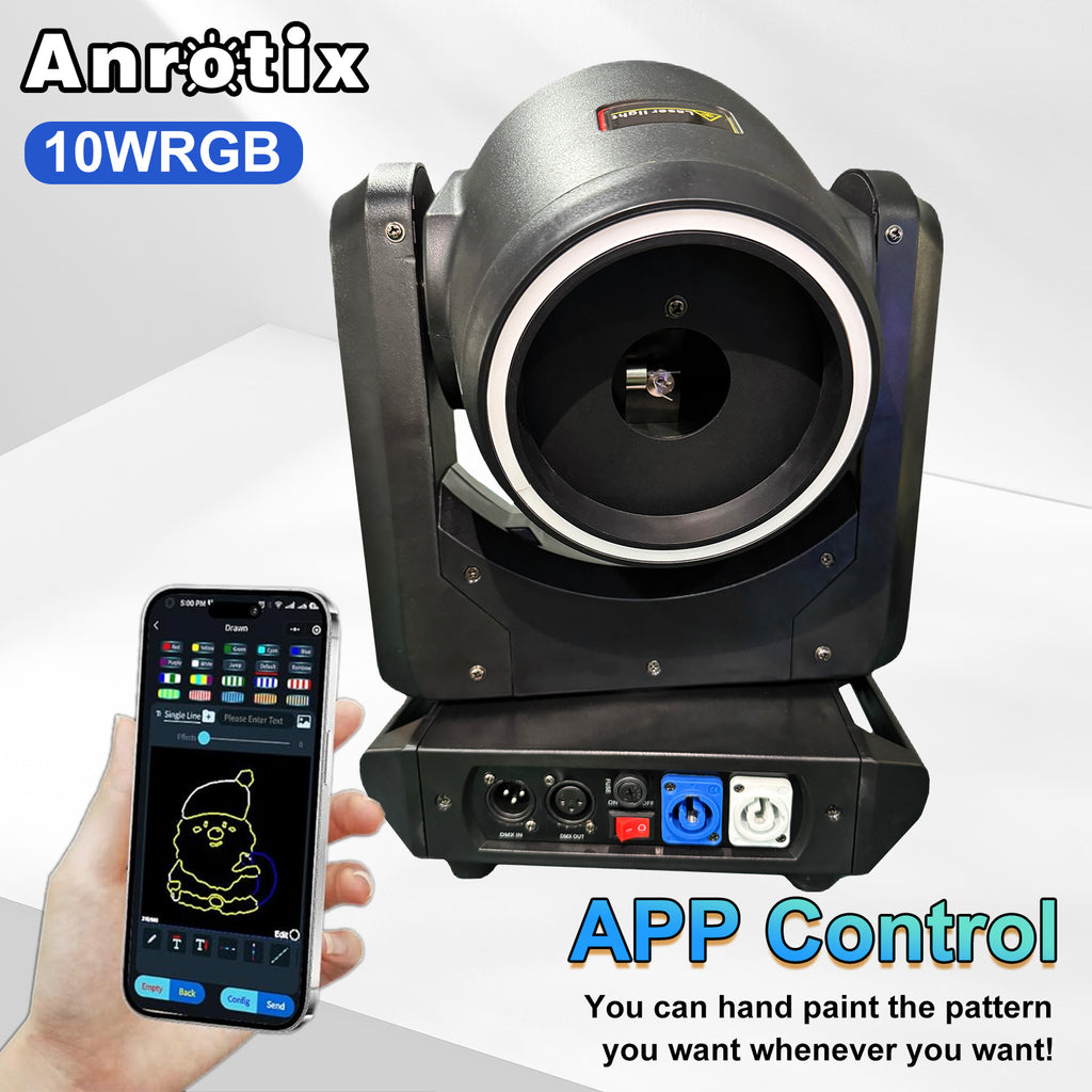 10W Moving Head Laser Light with APP Control Durable Design for DJ Lights