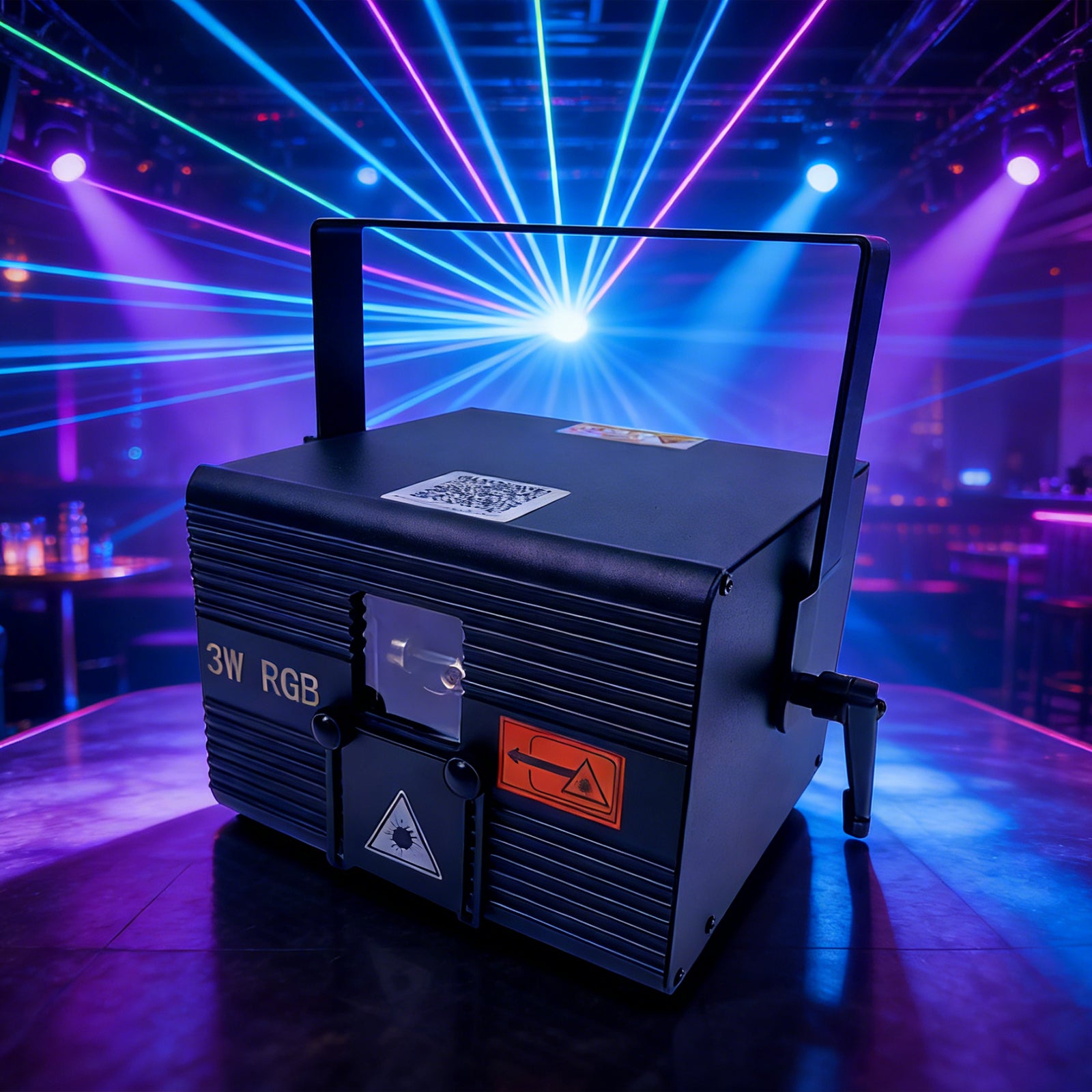 3W RGB Full Color Animation Stage Effect Light DJ Disco Stage Beam Lights for Party Wedding Events