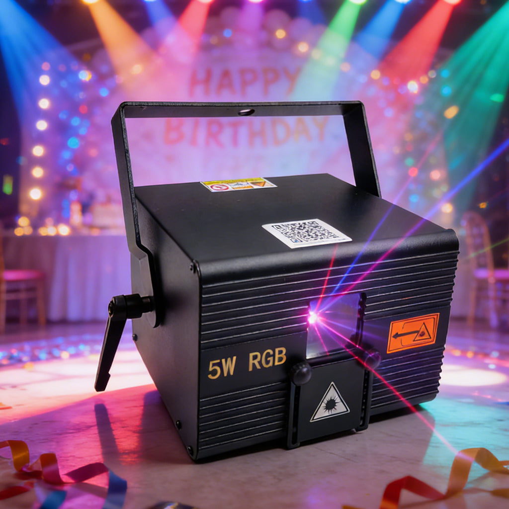 5W RGB Laser Light Full Color Animation APP Control DMX Wedding Lighting