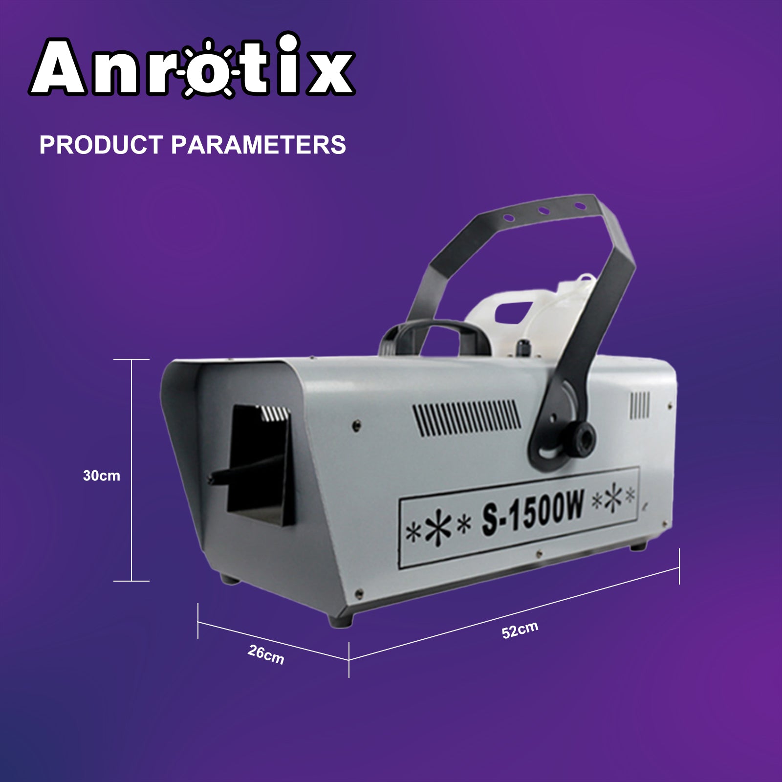 Snow Machine, 1500W Handheld/Hanging Snow Maker By Wireless Remote Control, Portable Snowmaking Machine