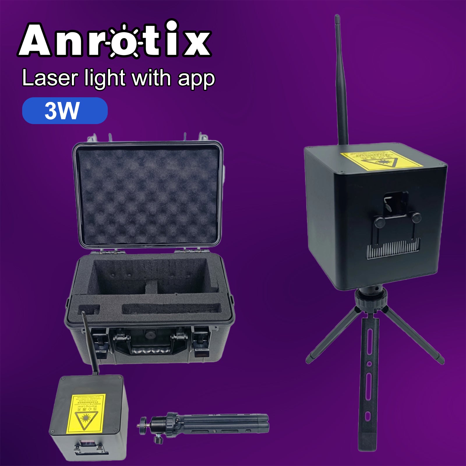 Real Time Output 3W Laser Light Projector