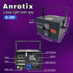 3W laser light with app control , 3D Animation Laser Projector