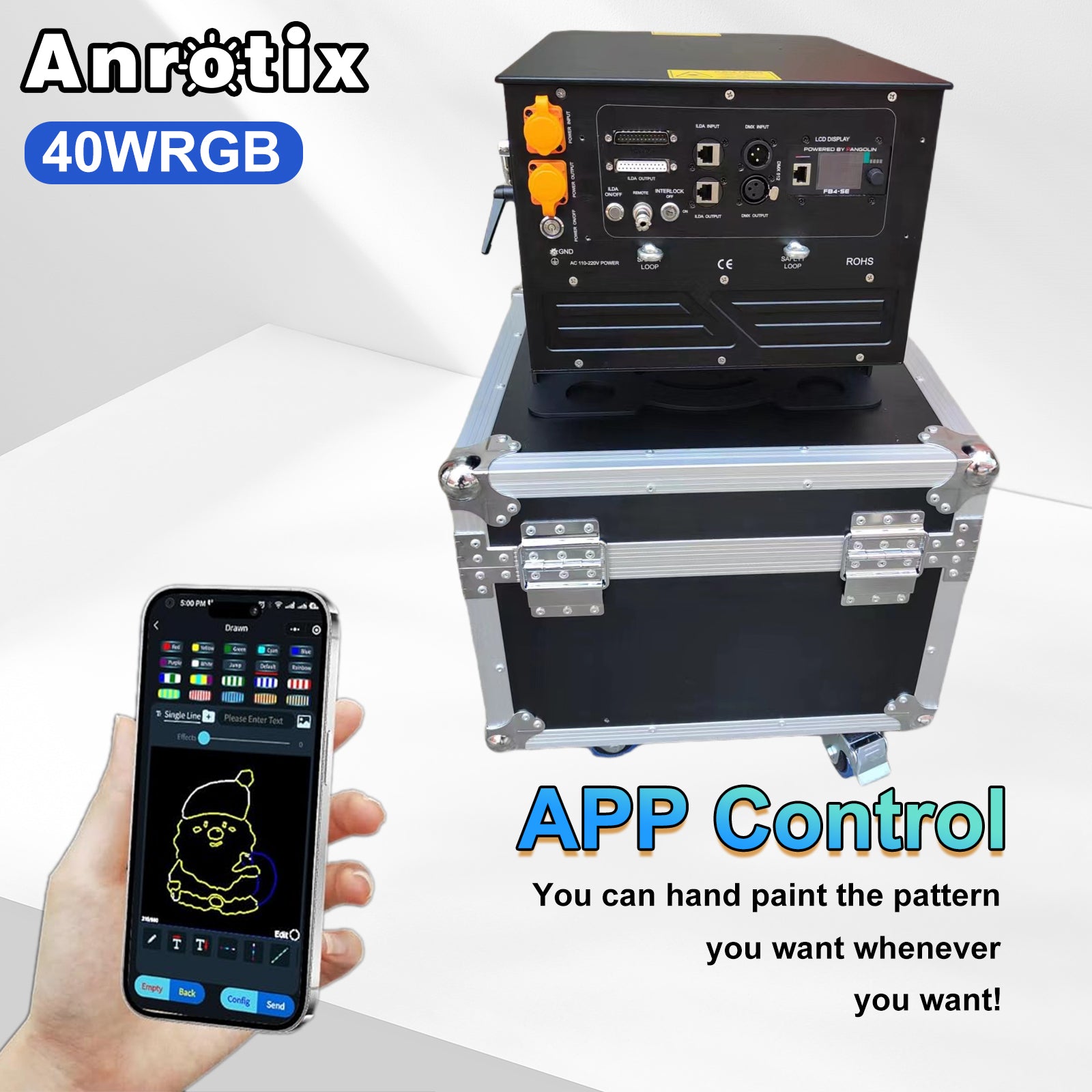 40W Laser Light  with Flight Case RGB Waterproof