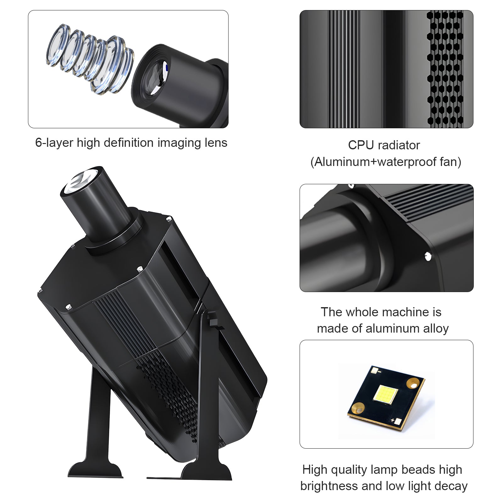 DALIUFU Logo Gobo Projector HD Logo Weatherproof Projection Light