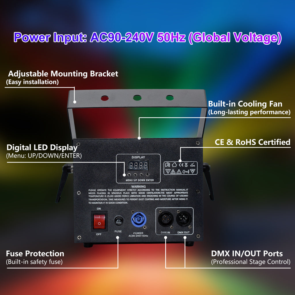 Latest 3W Full Color RGB Laser Light Projection