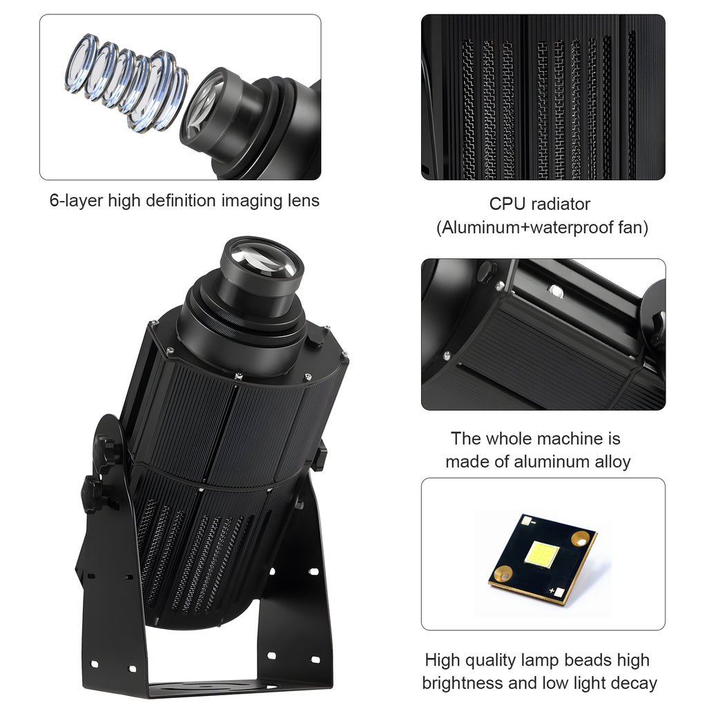 TOUHENG Logo Gobo Projector HD Logo Weatherproof Projection Light