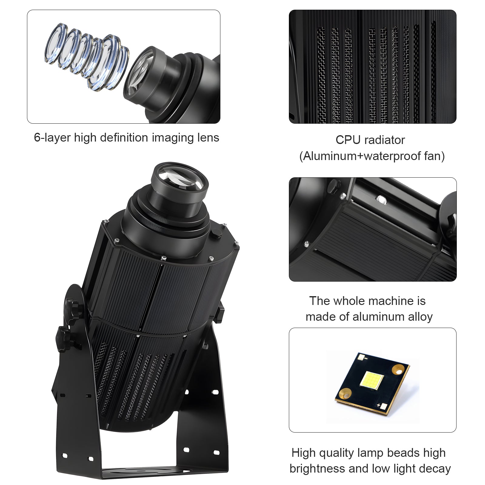 TOUHENG Logo Gobo Projector HD Logo Weatherproof Projection Light