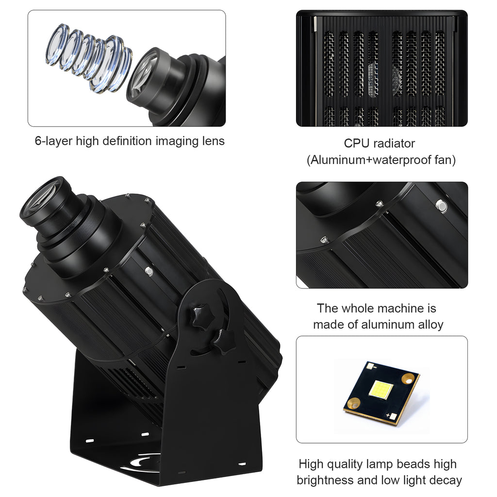 YINGHE Logo Gobo Projector HD Logo Weatherproof Projection Light