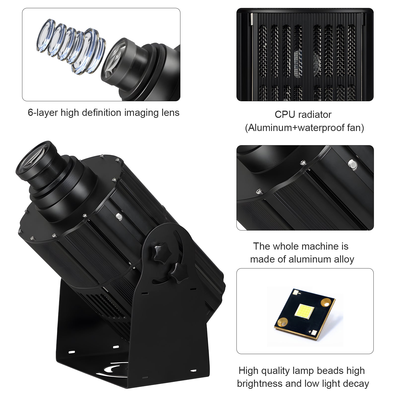 YINGHE Logo Gobo Projector HD Logo Weatherproof Projection Light