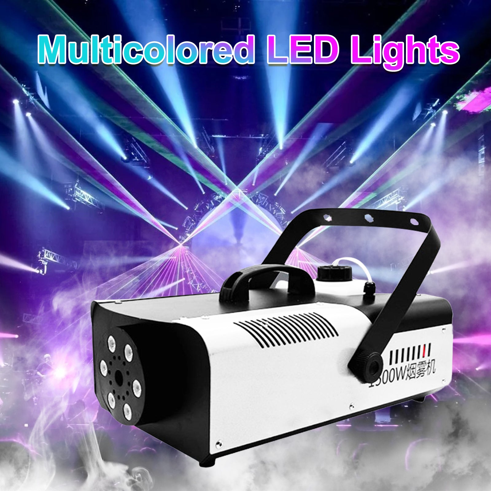 1500W Fog Machine, Smoke Machine with LED Lights Effect