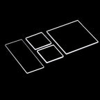 High Temp Resistant Ultra-Clear & Borosilicate Glass Substrate, Polished Glass Wafer, Window Lens