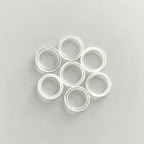 Transparent Quartz Ring, Opaque Quartz Ring, Quartz Glass Flange, High Temperature Resistant Frosted Quartz Circular Insulating Ring