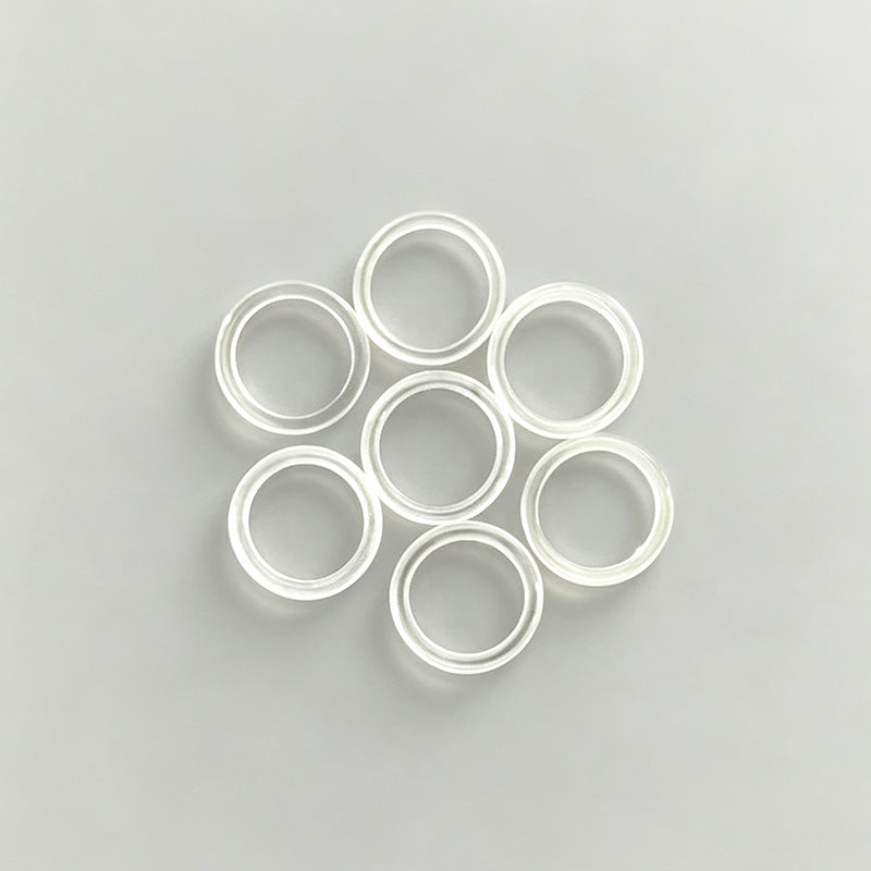 Transparent Quartz Ring, Opaque Quartz Ring, Quartz Glass Flange, High Temperature Resistant Frosted Quartz Circular Insulating Ring
