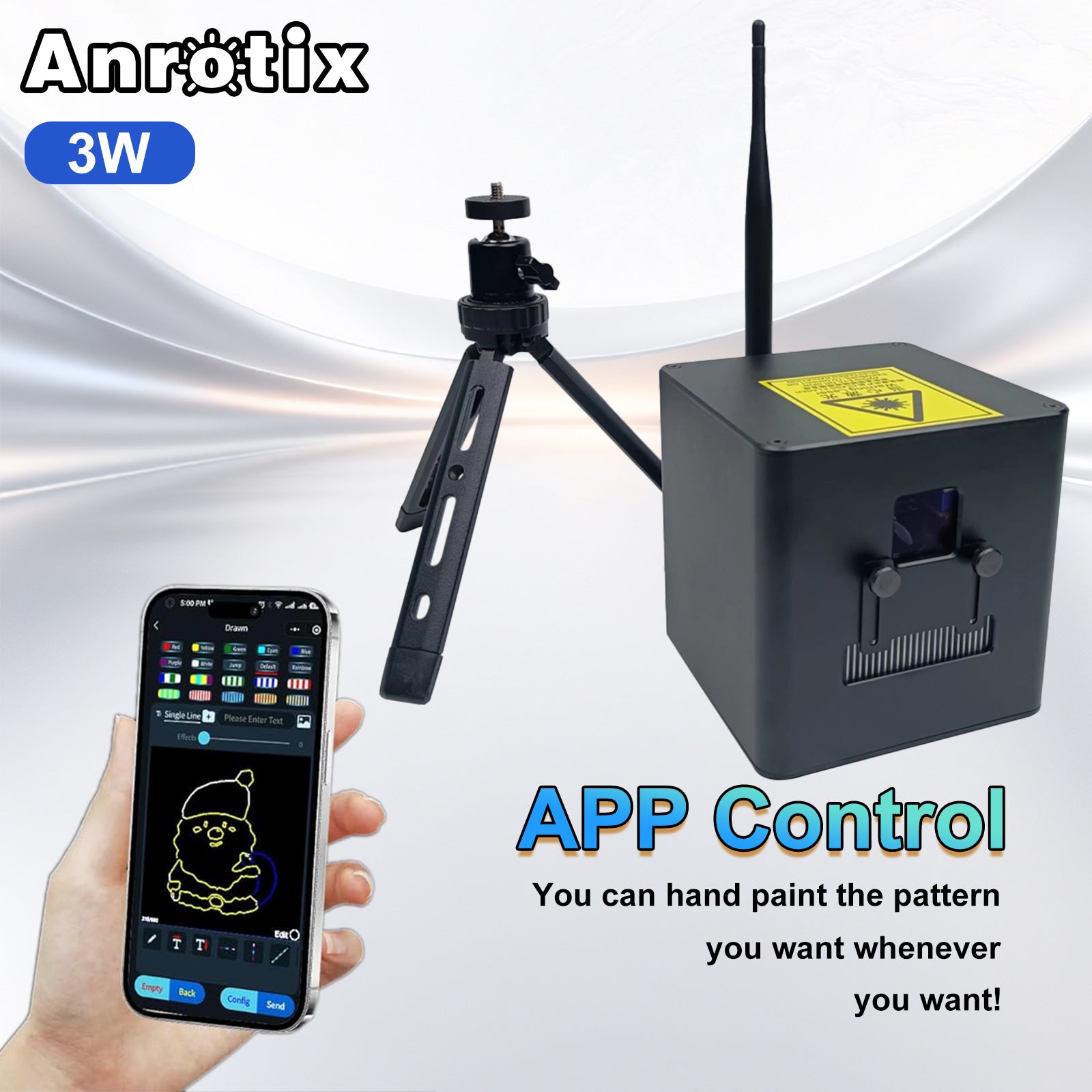 Real Time Output 3W Laser Light Projector