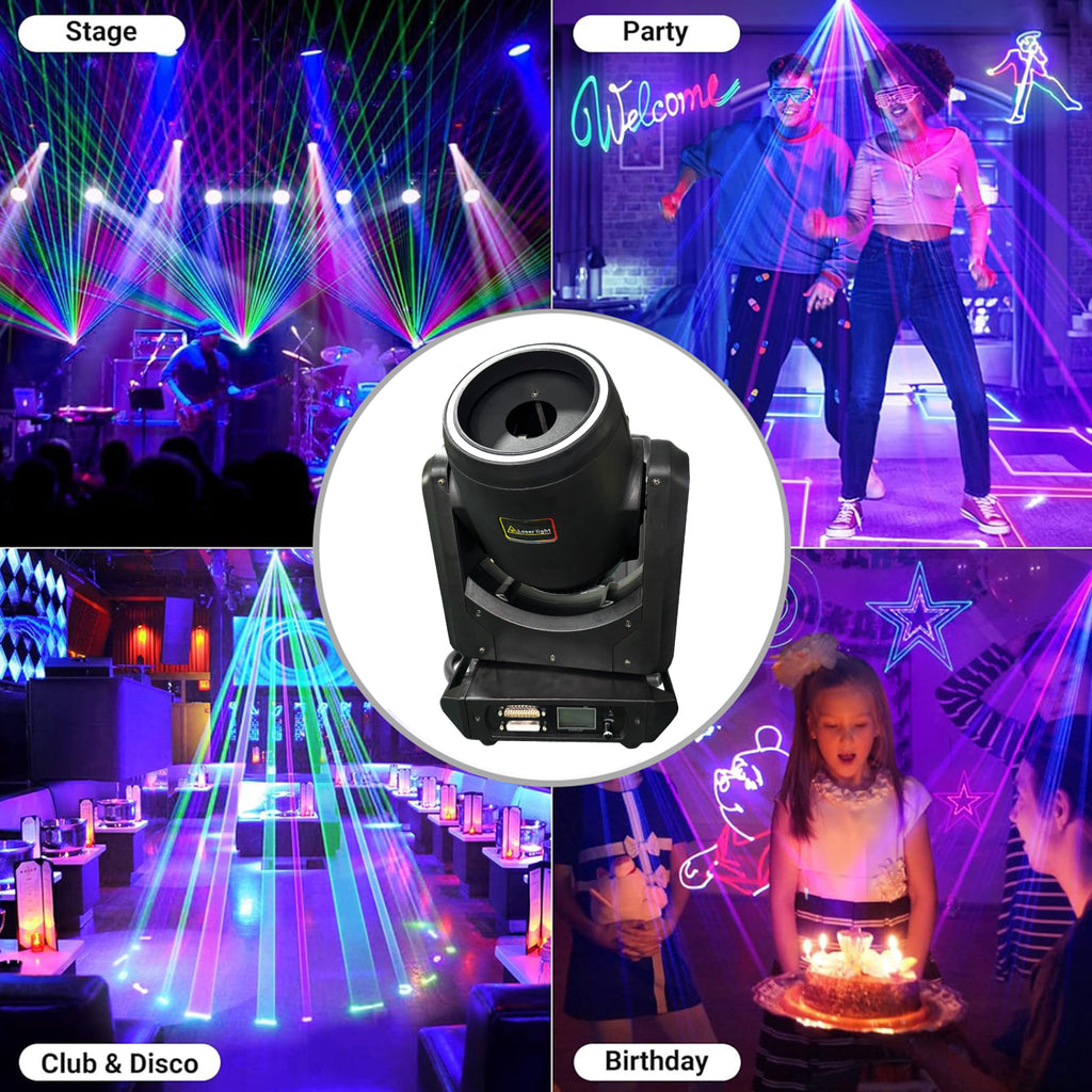 Moving Head Laser Light Hand-Adjustable Modes for Live Events