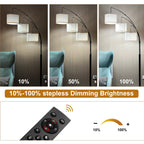 Adjustable Floor Lamp for Living Room with Three Head Knob-Controlled Lamp