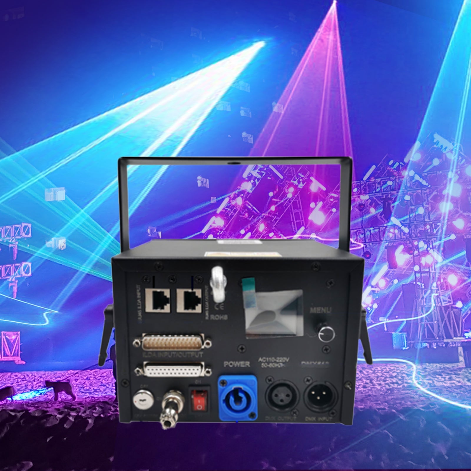 5W RGB Animaiton Laser Light With APP Control Beam Pattern Stage Lights DMX512 DJ Disco Wedding Bar Stage Effect