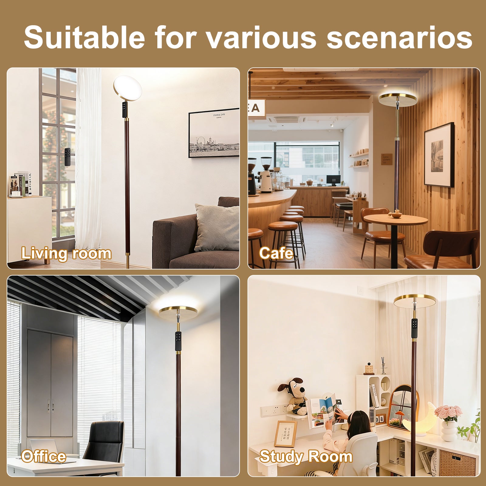 Wooden Pole High-Pressure Upward Lamp