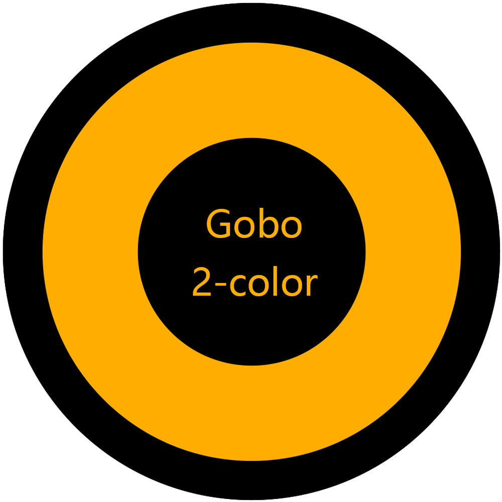 Custom Glass Blank Gobo 2 Color Glass Gobo