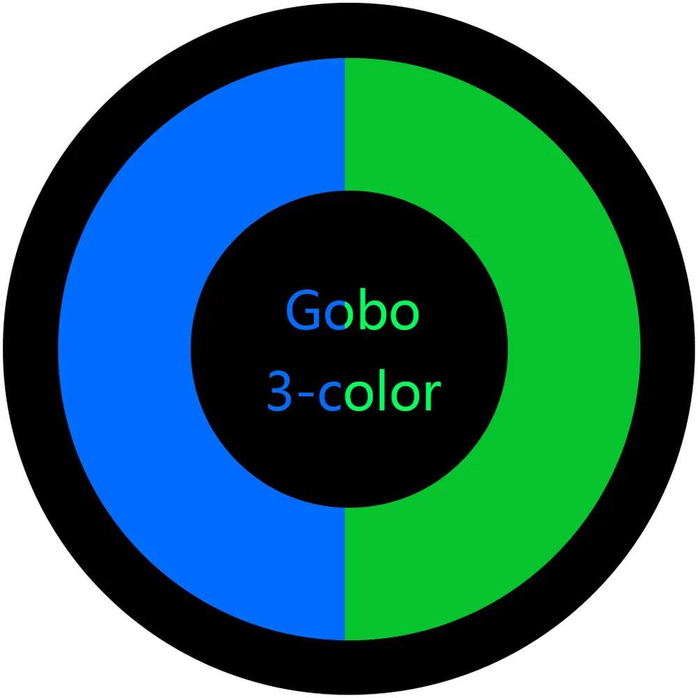Custom Glass Blank Gobo 3 Color Glass Gobo