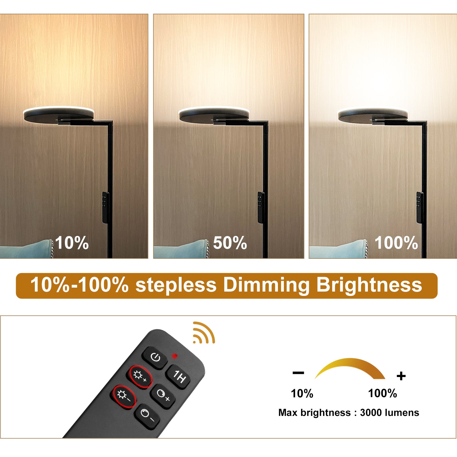 brightness led floor lamp