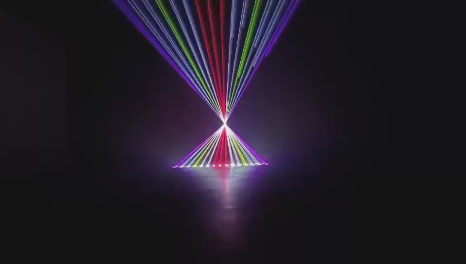 Long range laser light for advertising outdoor design